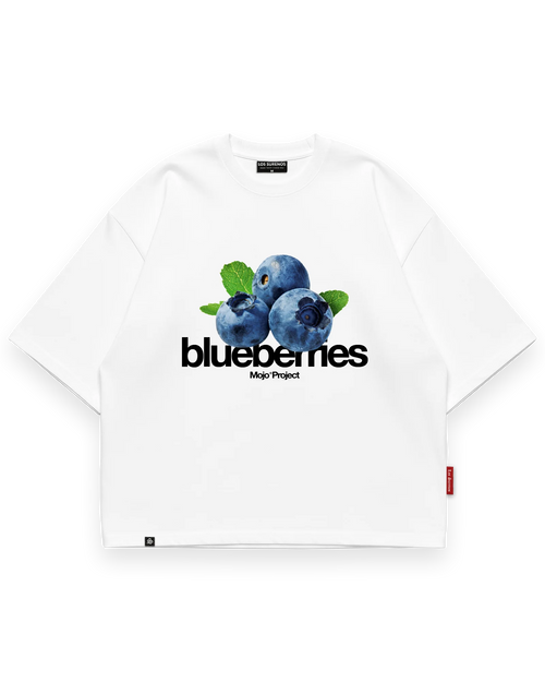 Mojo® Project Blueberries T-Shirt Beyaz ön görünüm #beyaz