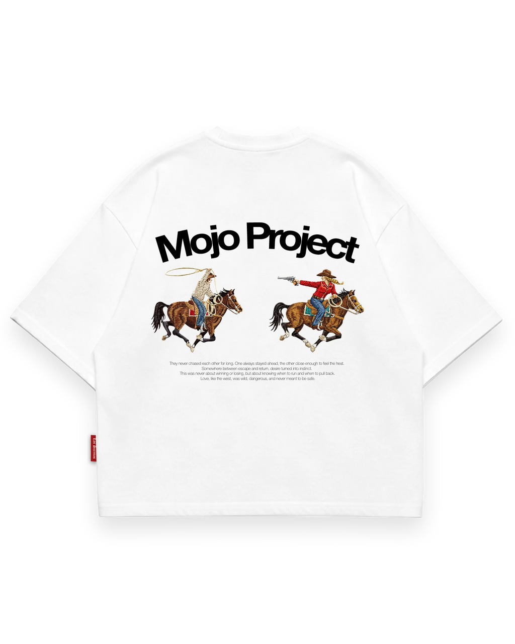 Mojo® Project Bonnie & Clyde T-Shirt Beyaz arka görünüm #beyaz