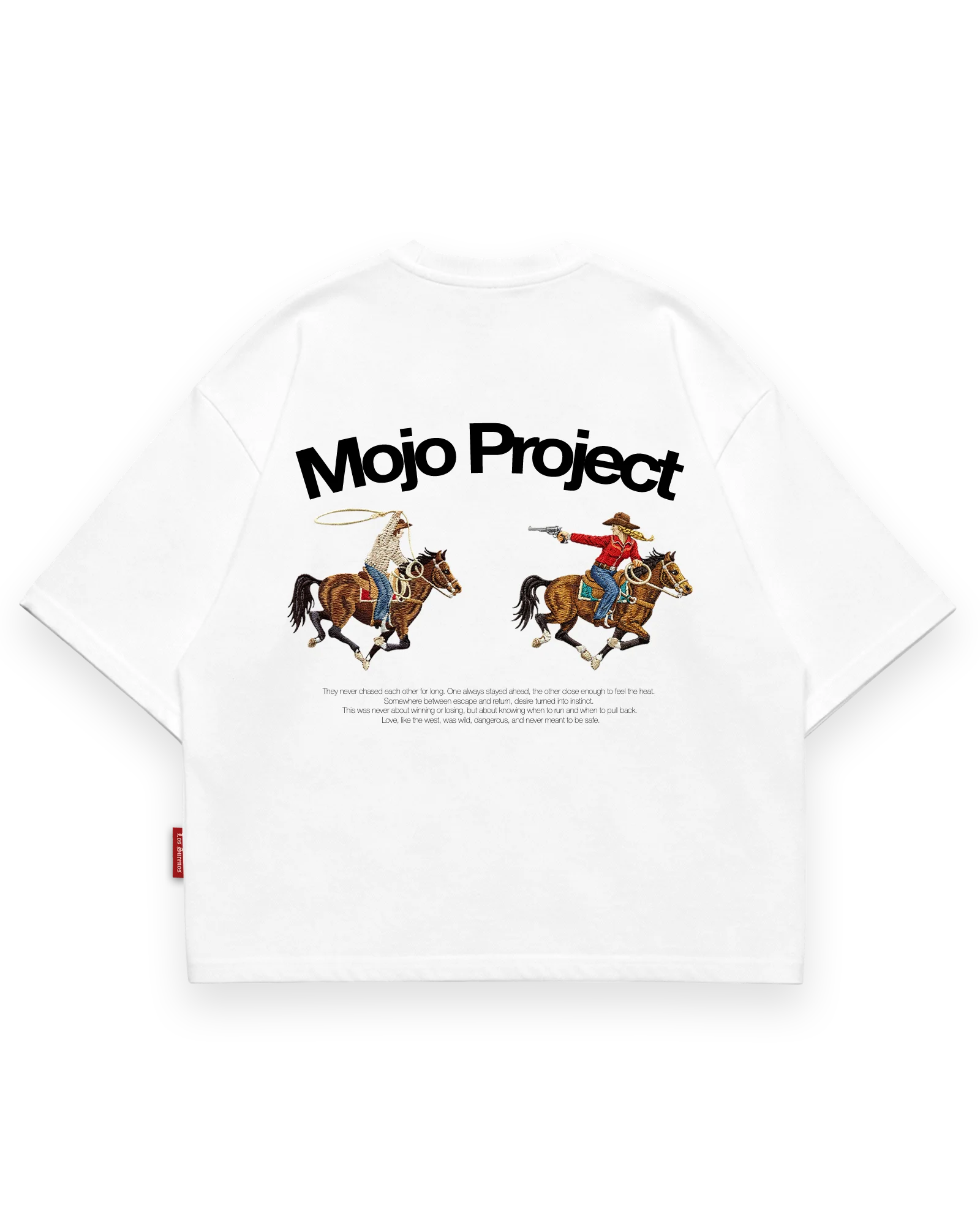 Mojo® Project Bonnie & Clyde T-Shirt Beyaz arka görünüm