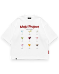 Mojo® Project Martini Cocktails T-Shirt Beyaz ön görünüm #beyaz