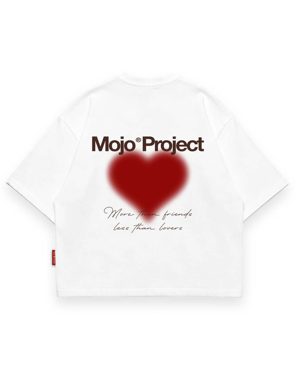Mojo® Project More Than Friends T-Shirt Beyaz arka görünüm #beyaz