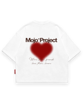 Mojo® Project More Than Friends T-Shirt Beyaz arka görünüm #beyaz