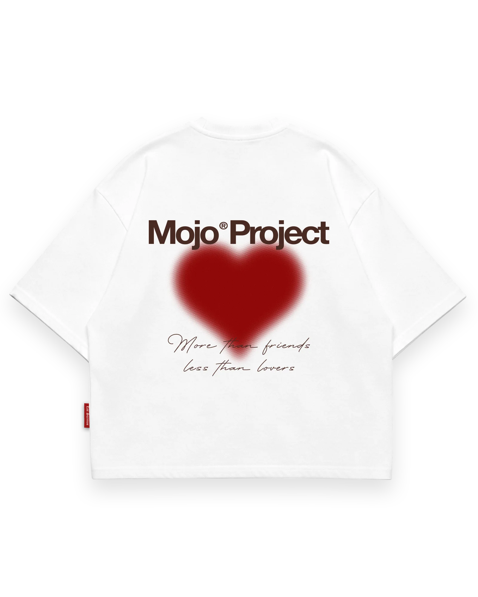 Mojo® Project More Than Friends T-Shirt Beyaz arka görünüm