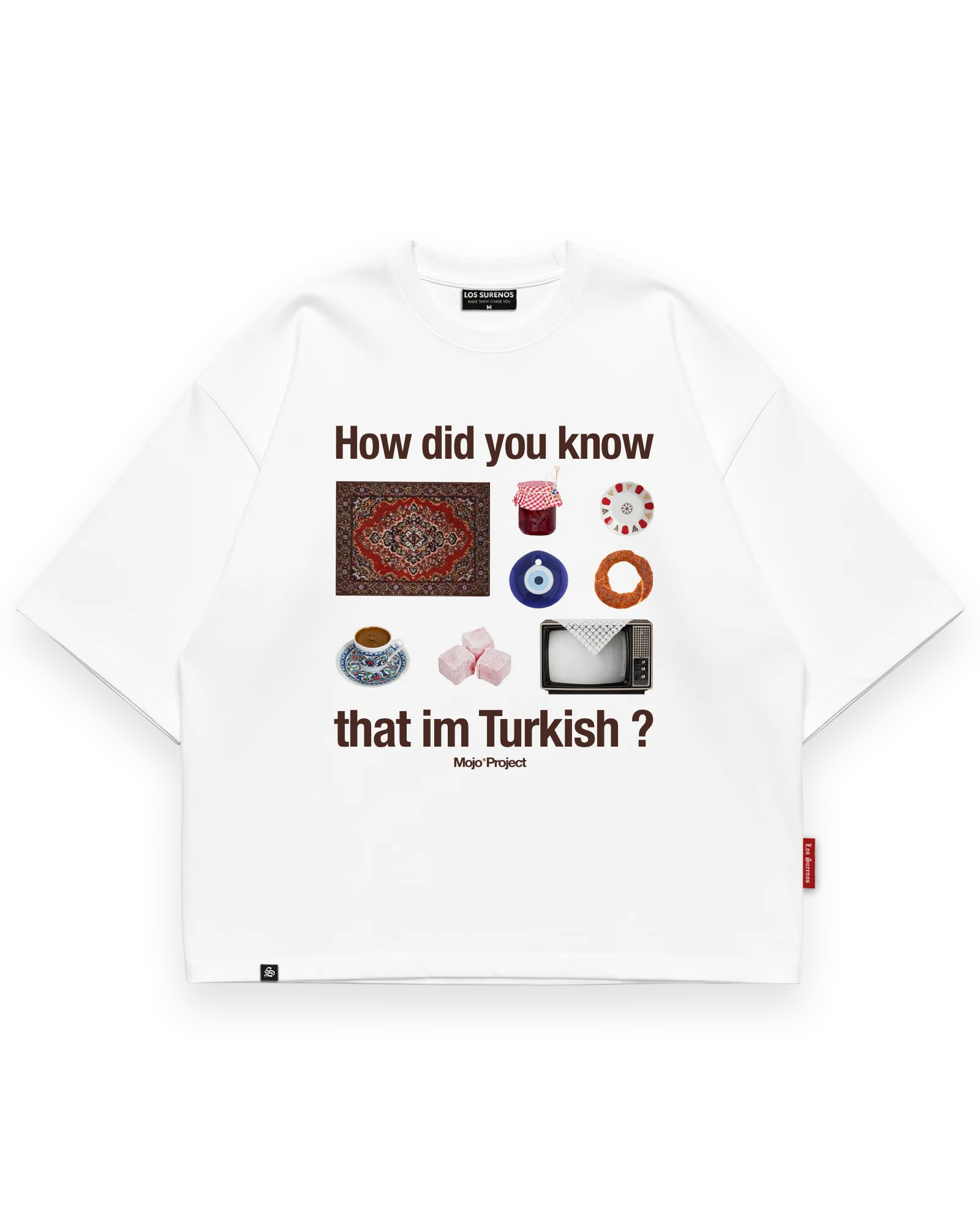 Mojo® Project How Did You Know T-Shirt Beyaz ön görünüm #beyaz